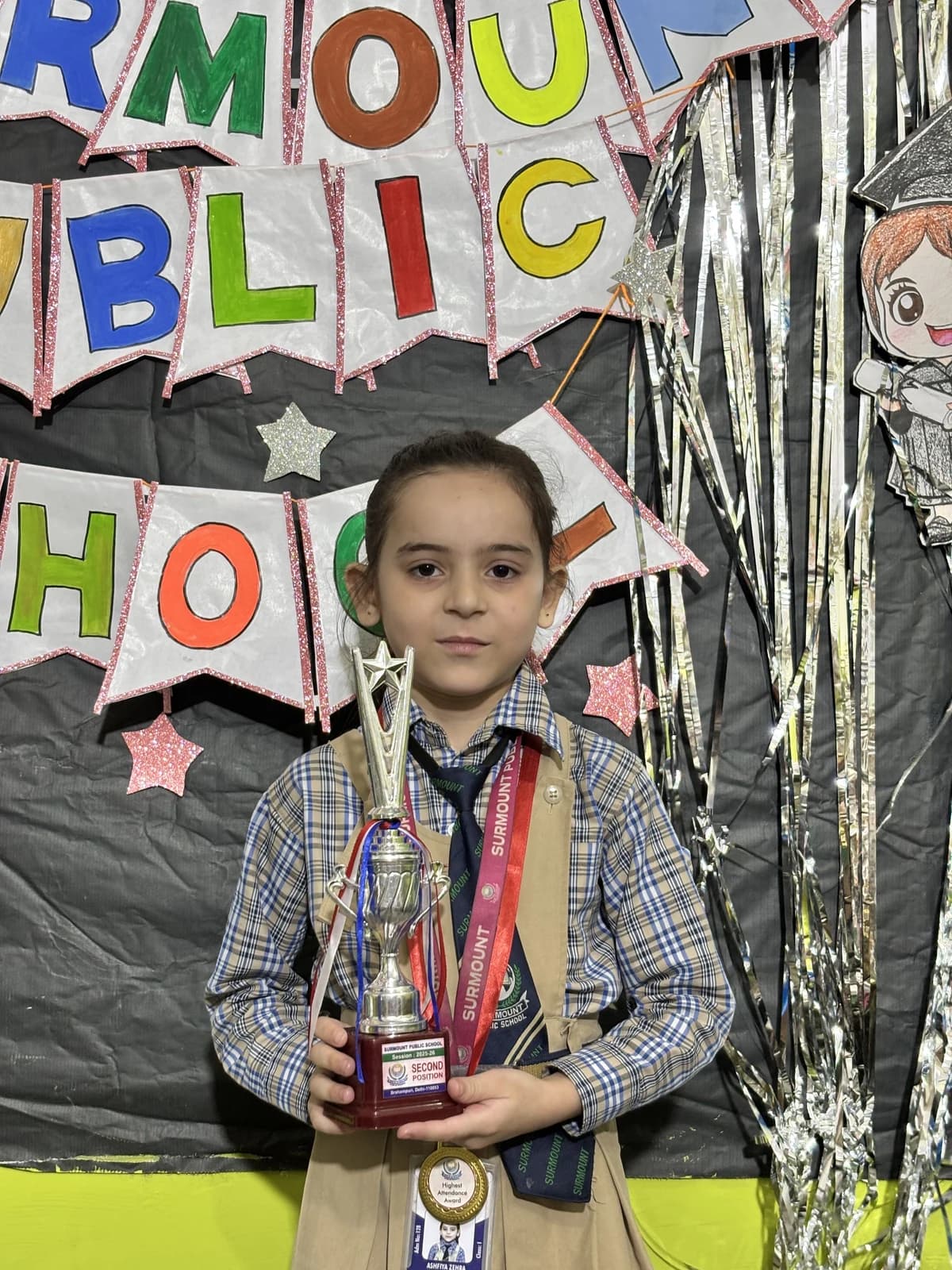 Students at Award Distribution 2026 at Surmount Public School, Brahmpuri Delhi