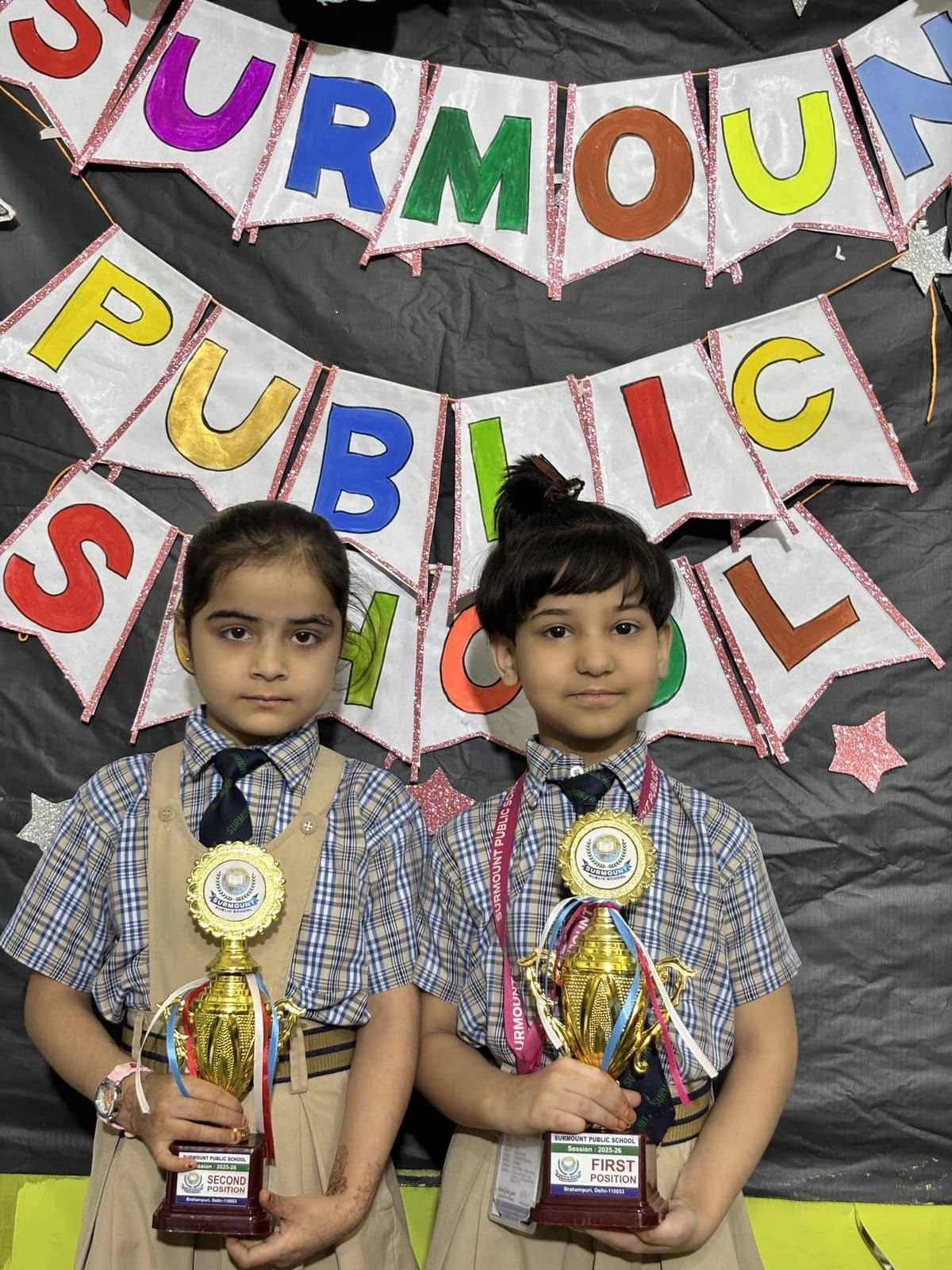 Students at Award Distribution 2026 at Surmount Public School, Brahmpuri Delhi