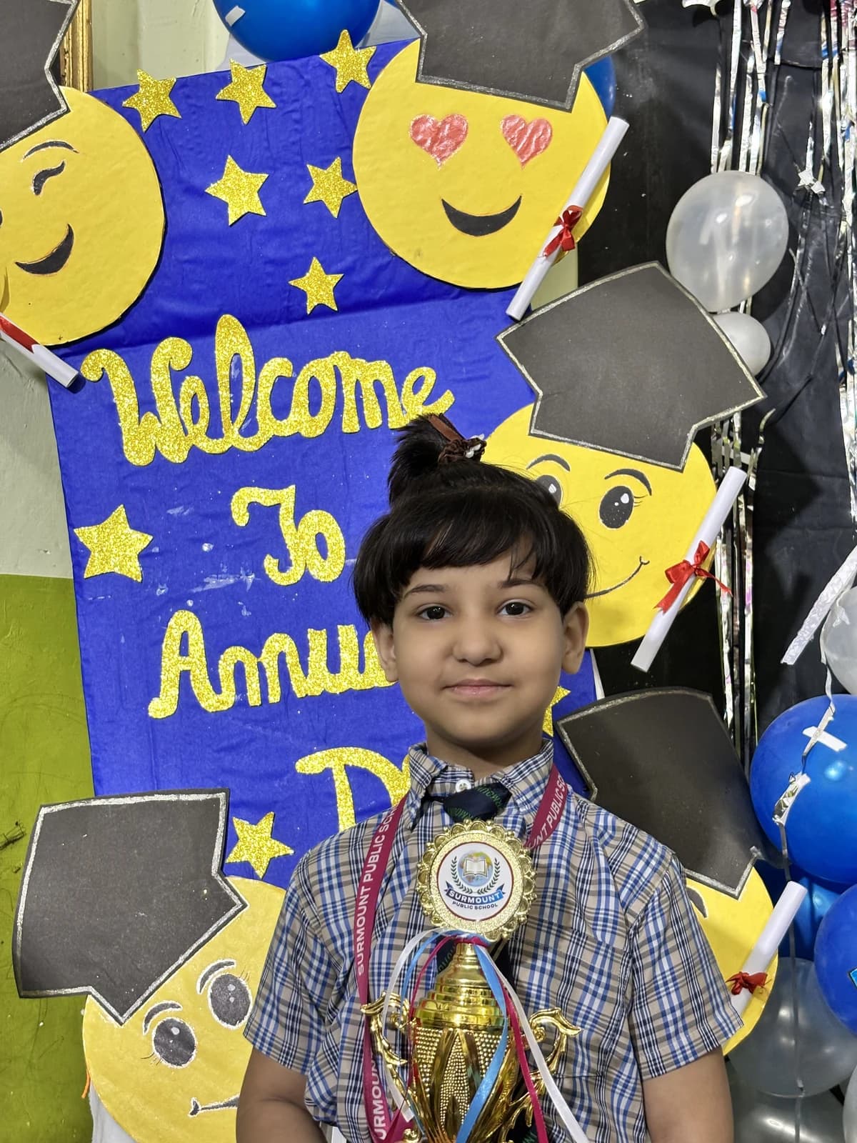 Students at Award Distribution 2026 at Surmount Public School, Brahmpuri Delhi