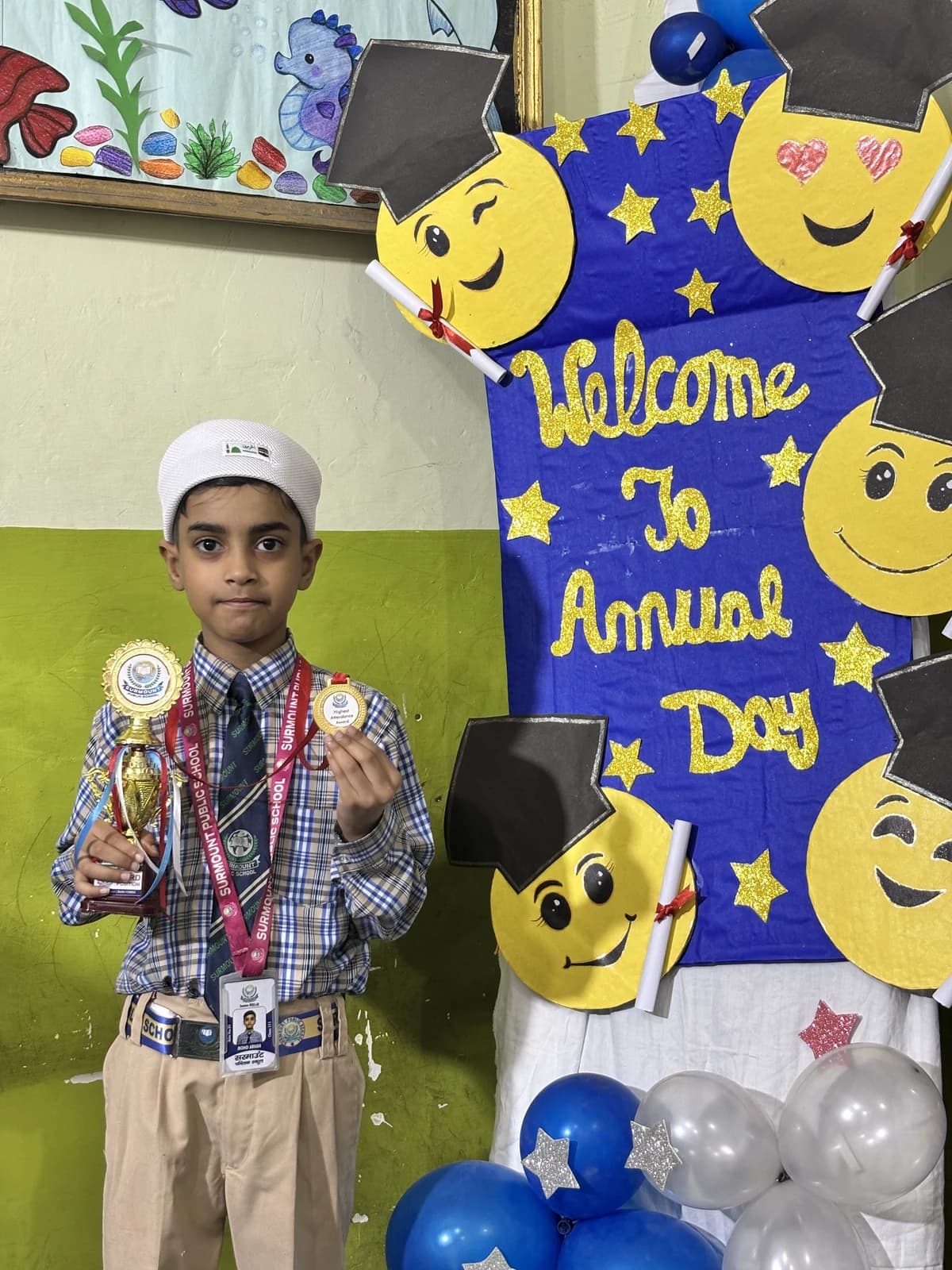 Students at Award Distribution 2026 at Surmount Public School, Brahmpuri Delhi