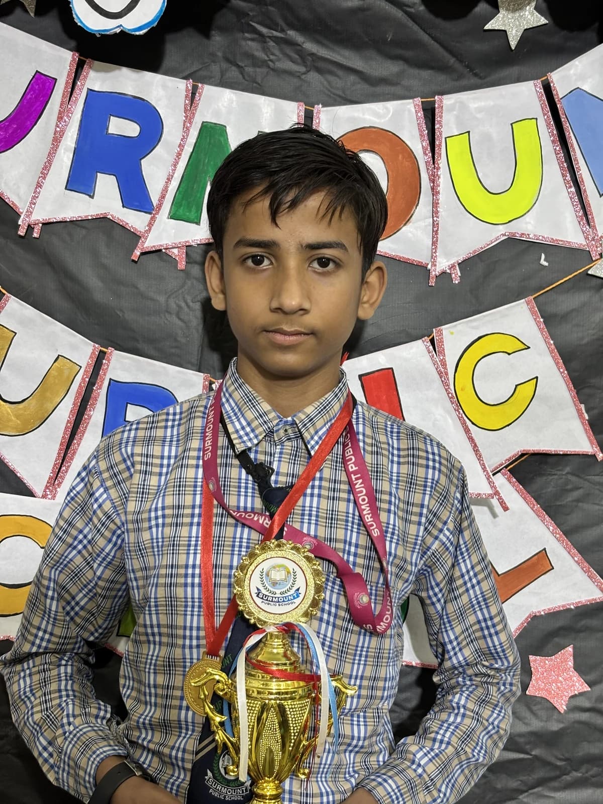 Students at Award Distribution 2026 at Surmount Public School, Brahmpuri Delhi