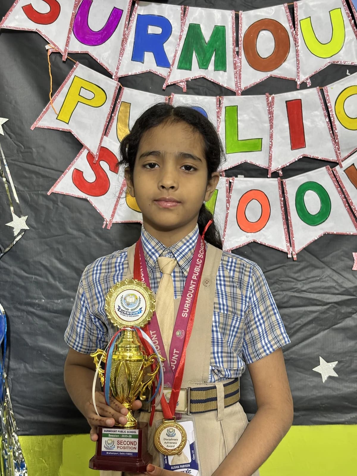 Students at Award Distribution 2026 at Surmount Public School, Brahmpuri Delhi