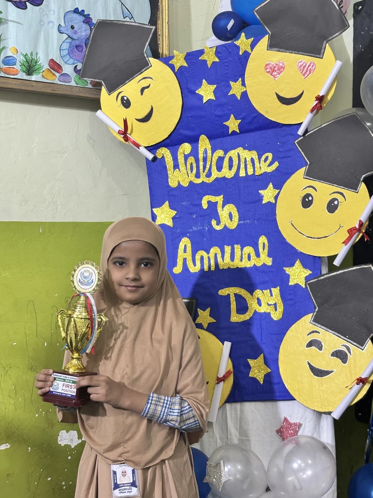 Students at Award Distribution 2026 at Surmount Public School, Brahmpuri Delhi