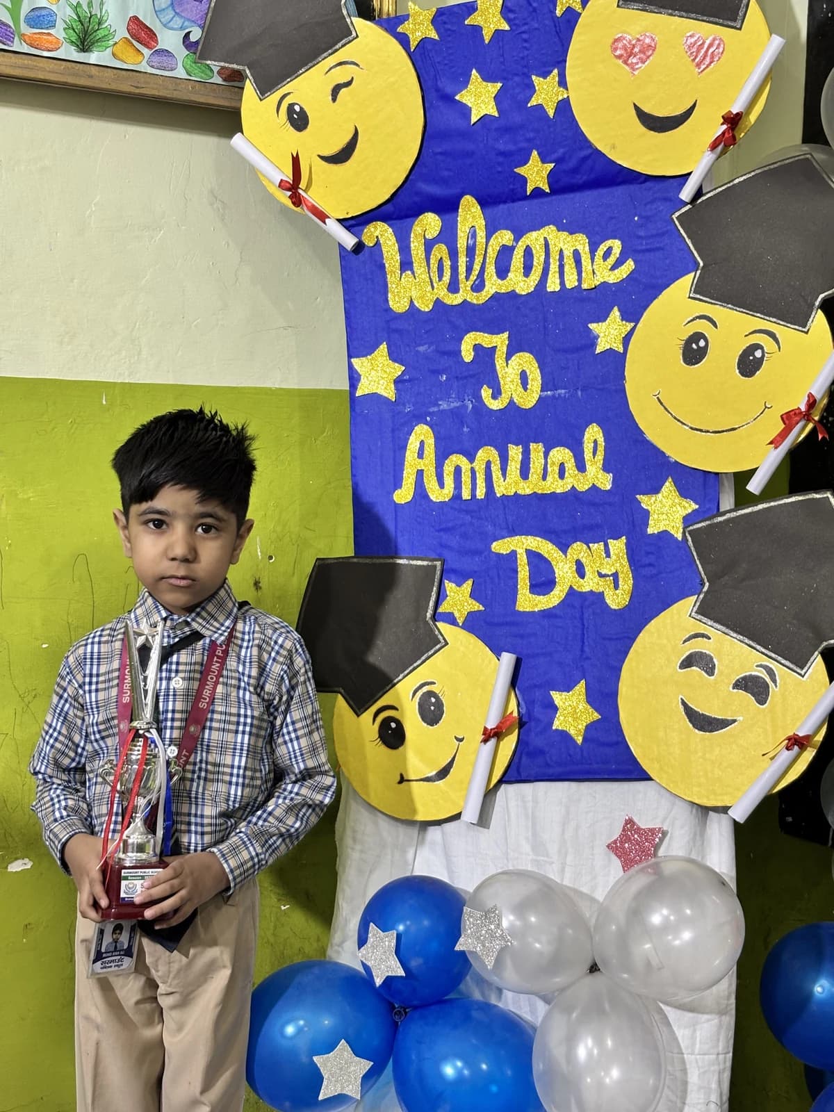 Students at Award Distribution 2026 at Surmount Public School, Brahmpuri Delhi