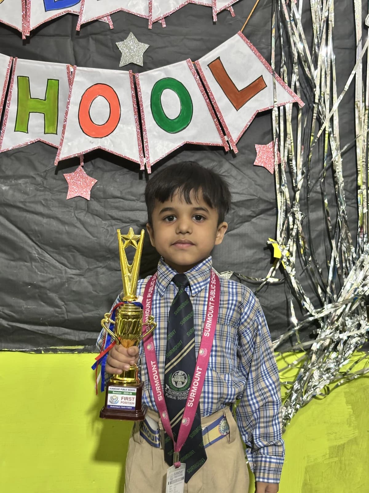 Students at Award Distribution 2026 at Surmount Public School, Brahmpuri Delhi