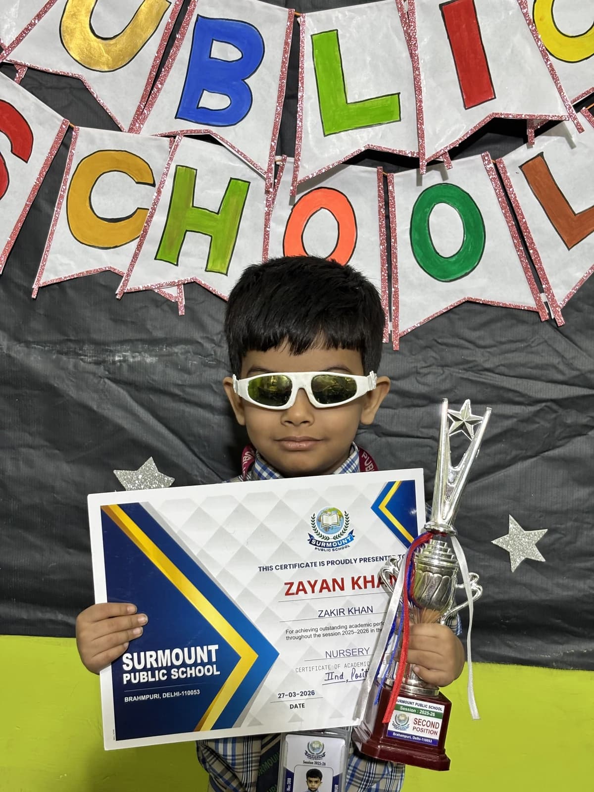 Students at Award Distribution 2026 at Surmount Public School, Brahmpuri Delhi