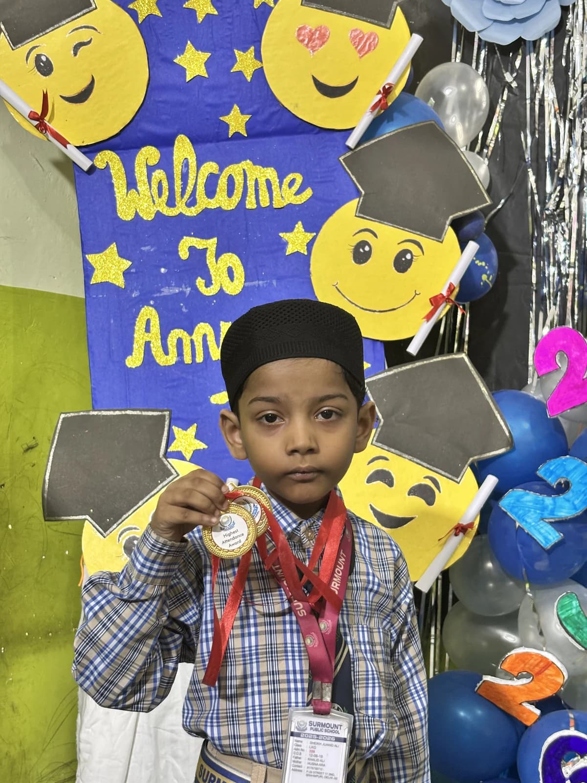 Students at Award Distribution 2026 at Surmount Public School, Brahmpuri Delhi